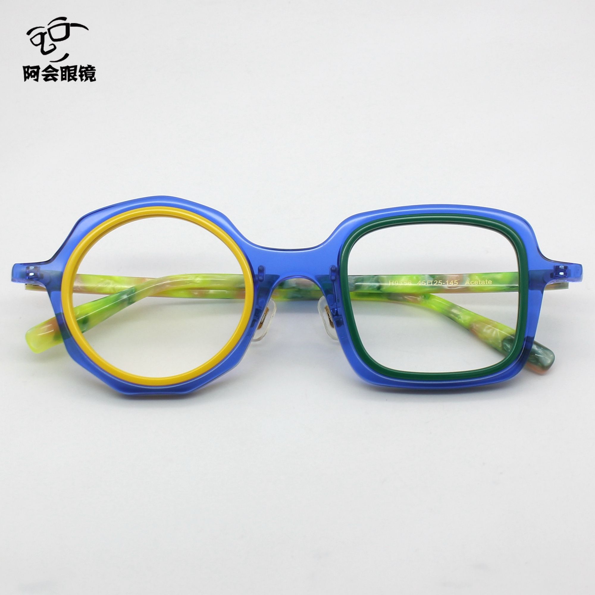 個性彩色一圓一方小眾眼鏡框 辦公空間中的新潮實用配飾